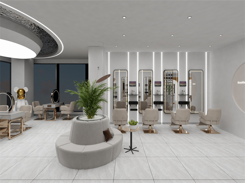 濟(jì)南萬達(dá)理發(fā)店裝修設(shè)計(jì)施工-美宣造型